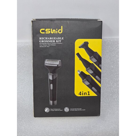 Csnid Rechargeable Groomer Kit 4-In-1 Shaver Trimmer Set Hair Nose Ear Eyebrow - Picture 2 of 4